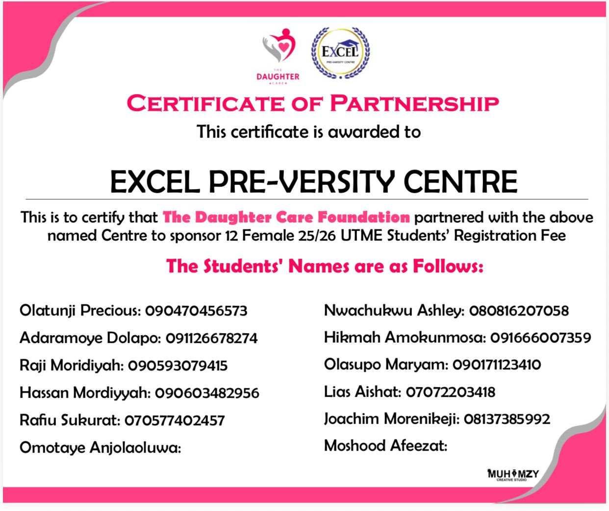 JAMB Sponsorship
